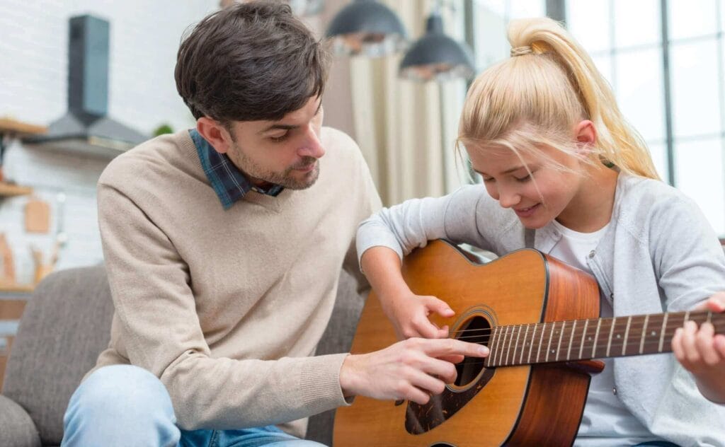 Quiet guitar practice setup