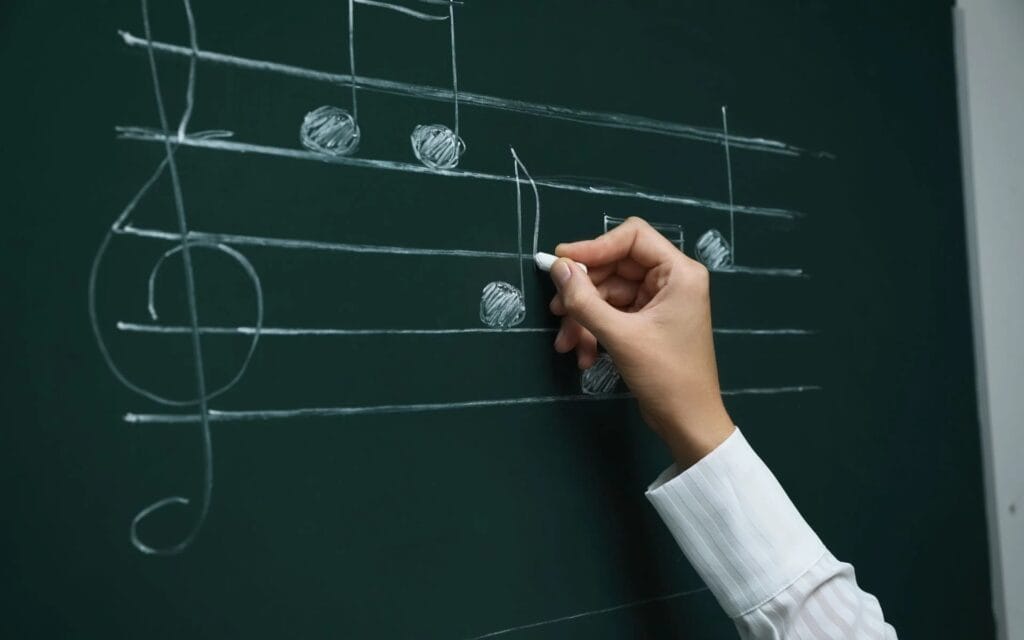 Learn music notes theory and simple exercises